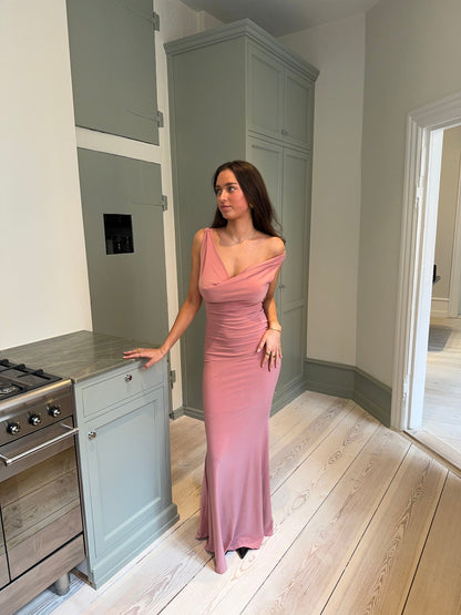 Flora maxi dress - Dusty rose