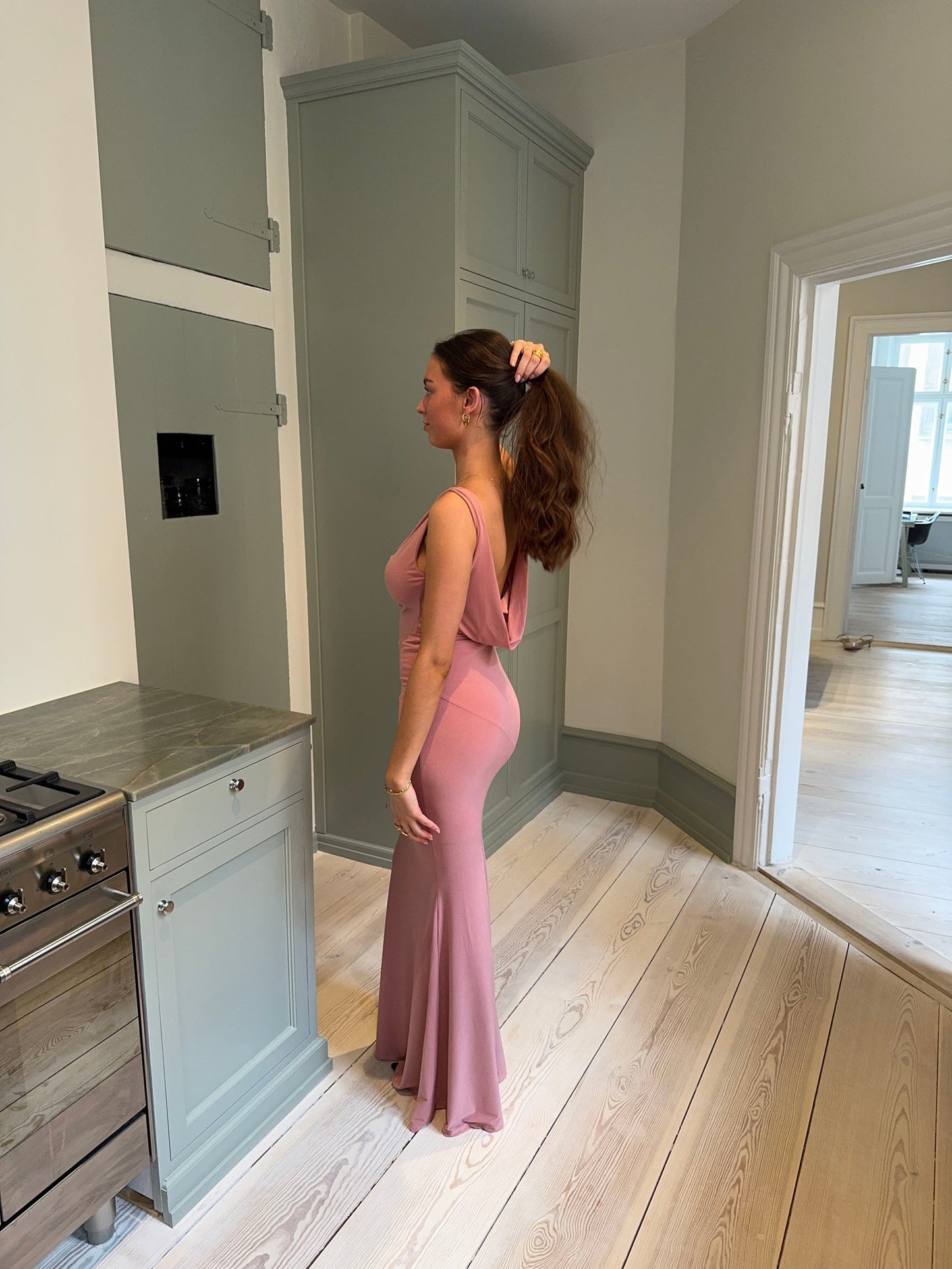 Flora maxi dress - Dusty rose