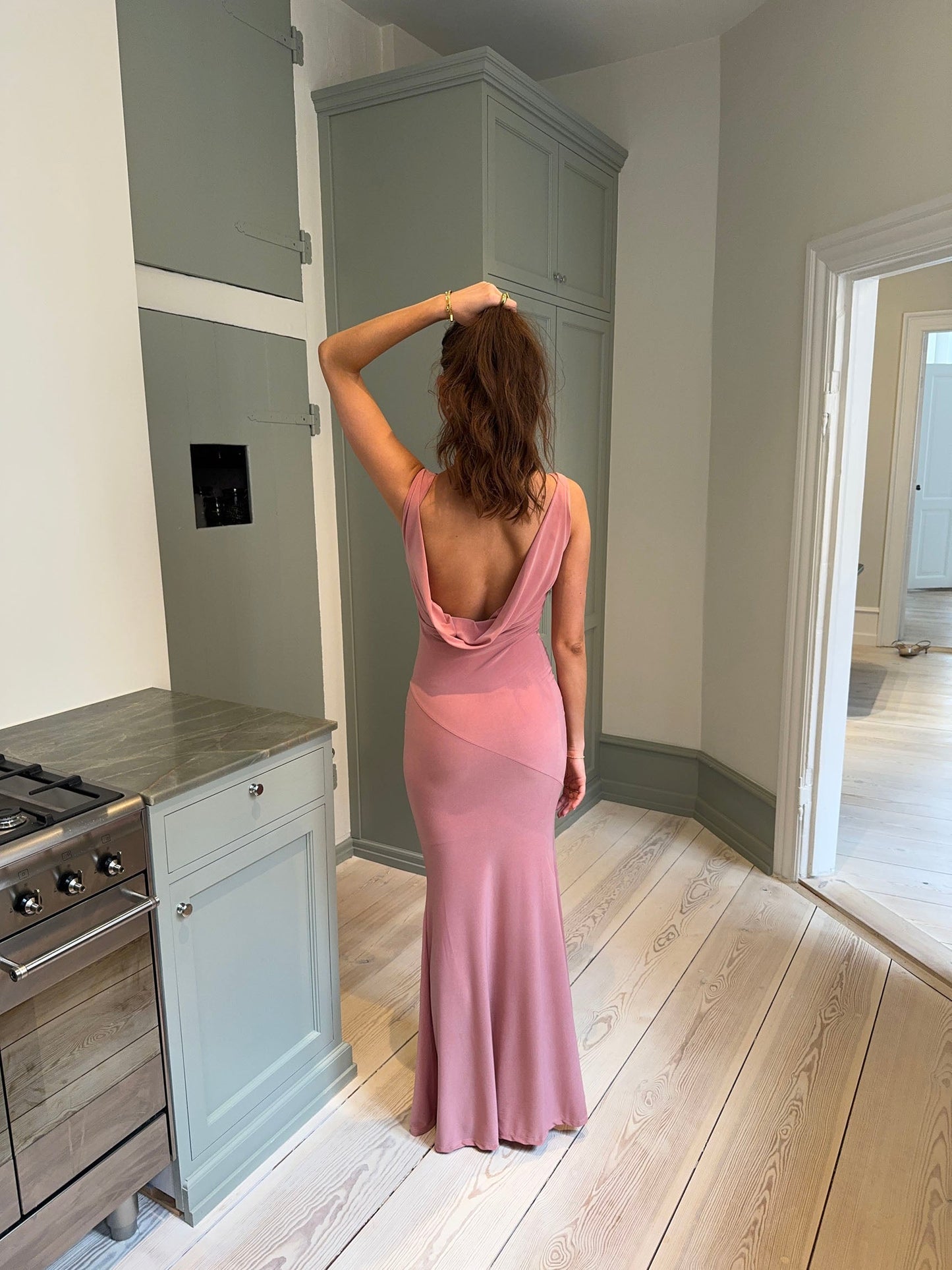 Flora maxi dress - Dusty rose