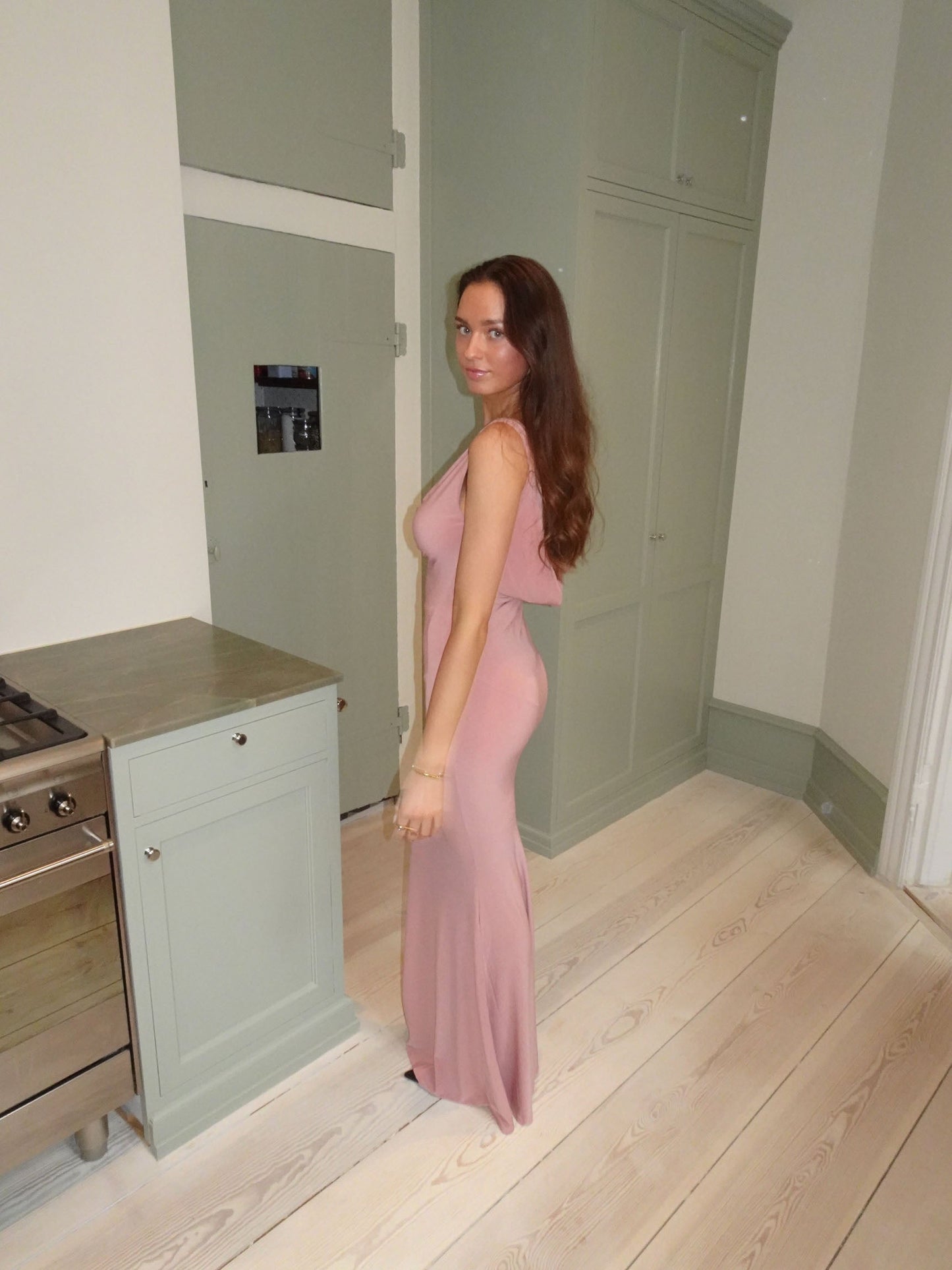 Flora maxi dress - Dusty rose